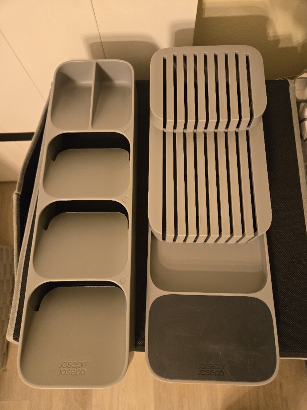 Joseph And Joseph Kitchen Drawer Organizer Set in Gray